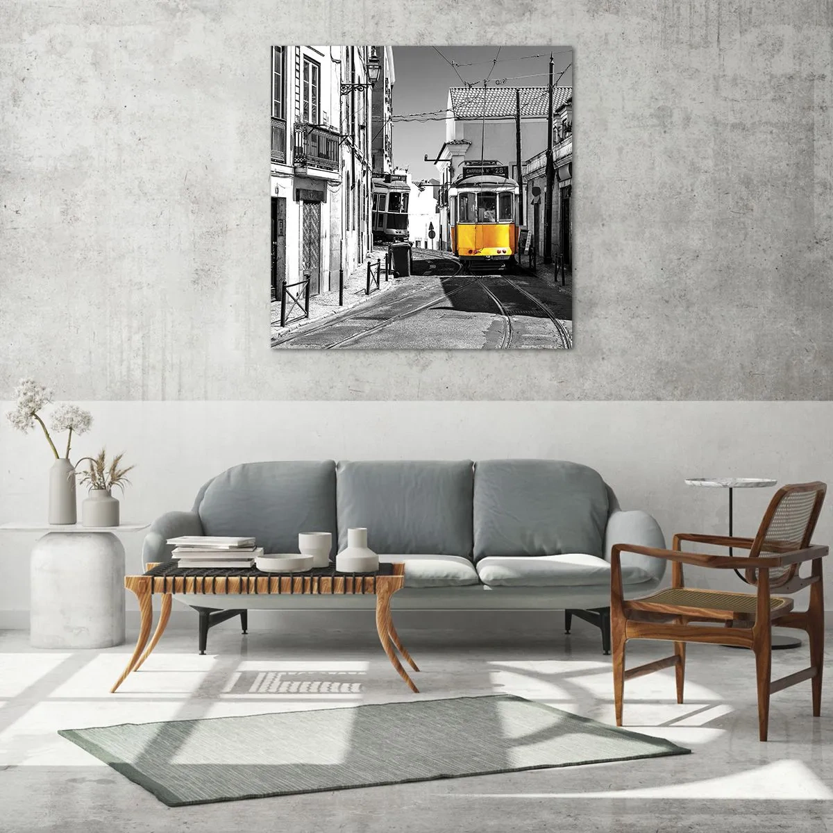 Obraz na skle - Duch Lisabonu - 30x30 cm