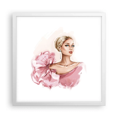 Plakát v bílém rámu - Jako malovaná… - 40x40 cm
