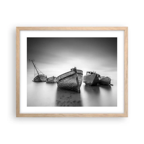 Plakát v rámu světlý dub - Teď už jen vzpomínky… - 50x40 cm