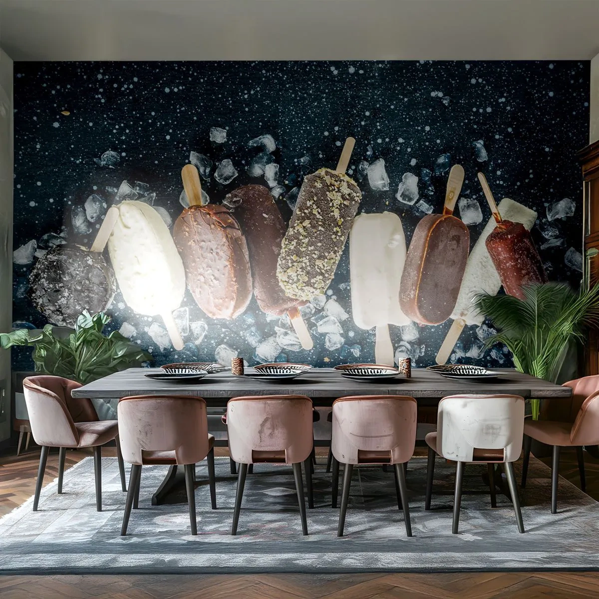 Fototapeta Samolepicí Deluxe Sticker - Chuť horkého léta - Zmrzlina, Gastronomie, Jídlo - 400x280 cm
