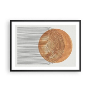 Plakát v černém rámu - Slunečná kompozice - 70x50 cm