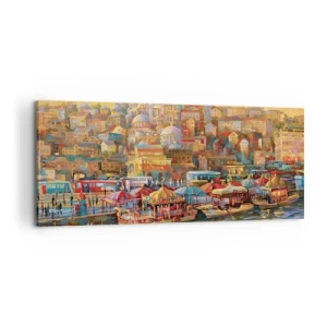 Obraz na plátně - Istanbulský příběh - 100x40 cm