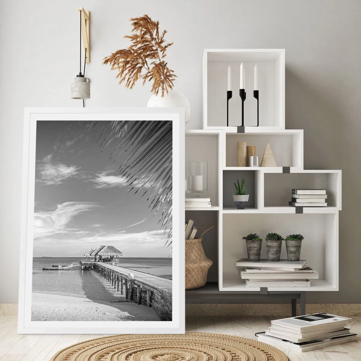 Plakát v bílém rámu - Vzpomínka nebo sen? - 40x50 cm
