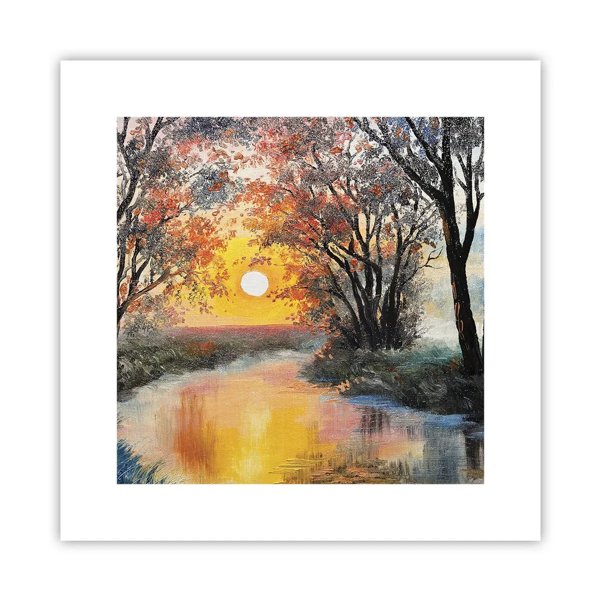 Plakát - Podzimní nádech - 30x30 cm