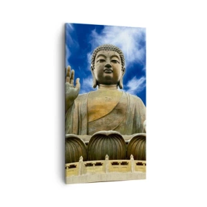 Obraz na plátně - Žij beze strachu - 45x80 cm