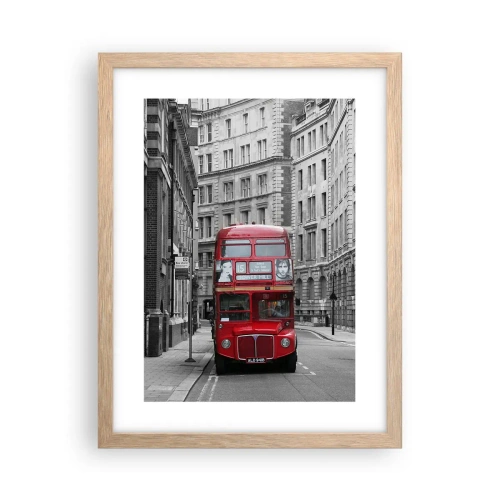 Plakát v rámu světlý dub - Všednost nemusí být šedá - 30x40 cm