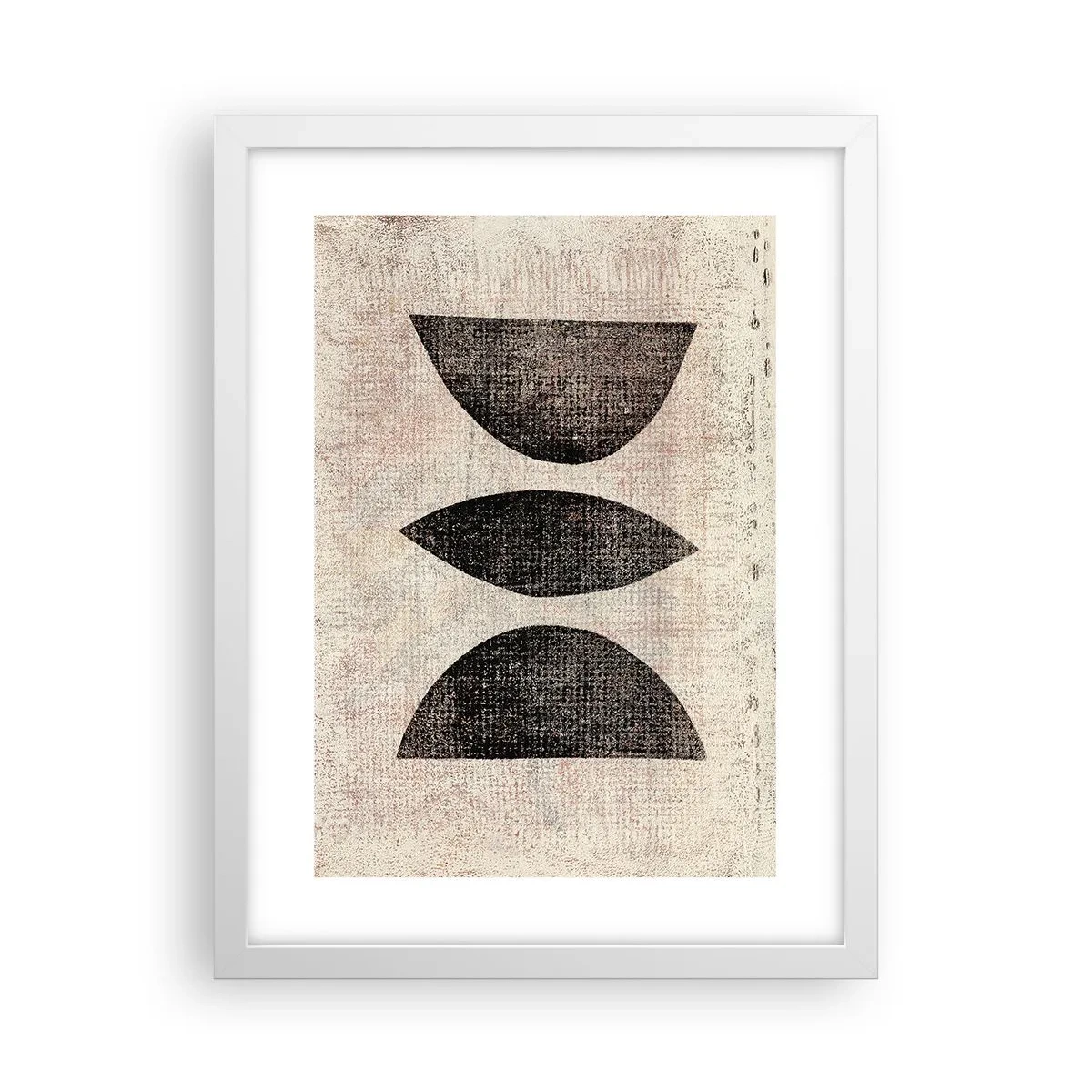 Plakát v bílém rámu - Etnická abstrakce - 30x40 cm