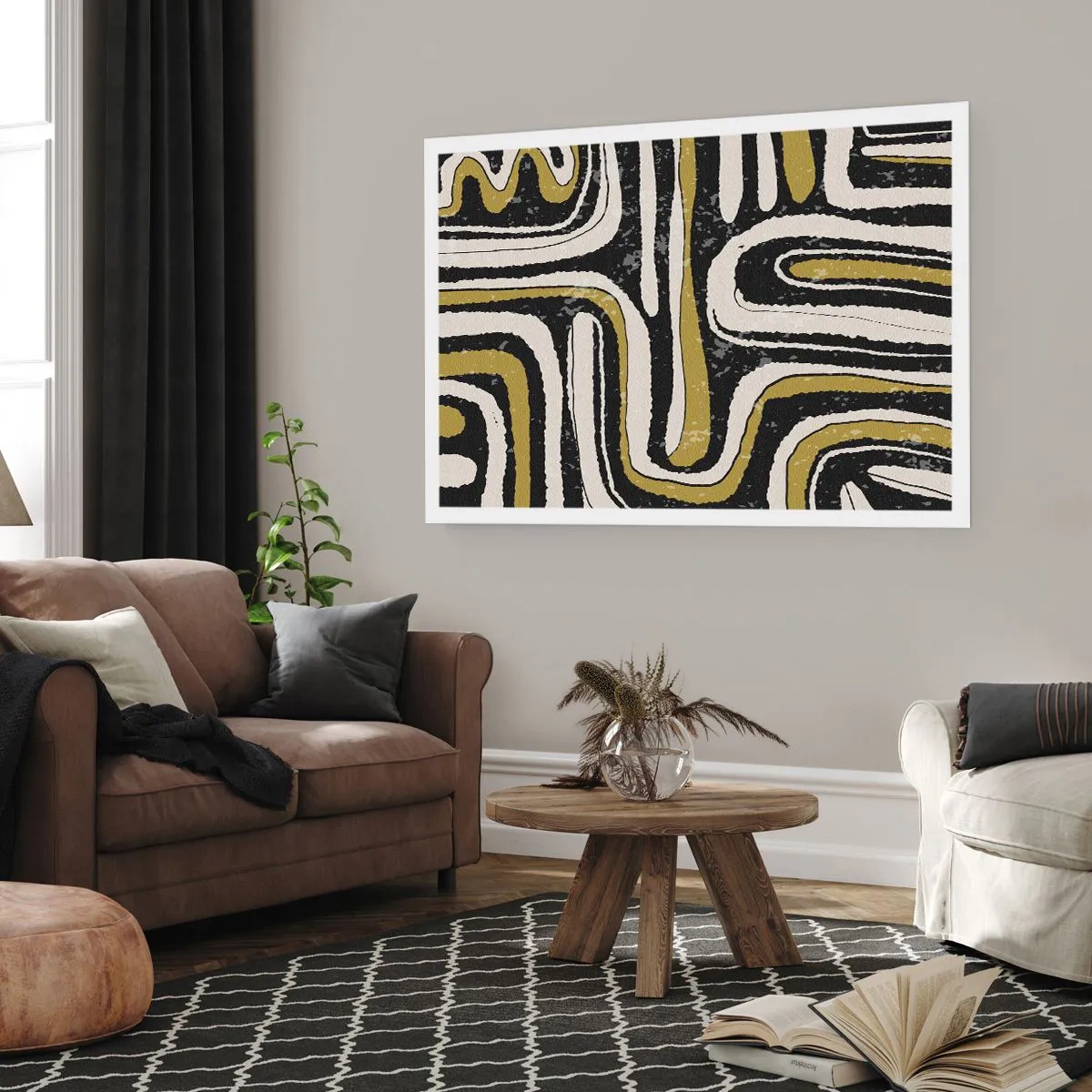 Plakát - Kompozice: trakty a uličky - 91x61 cm