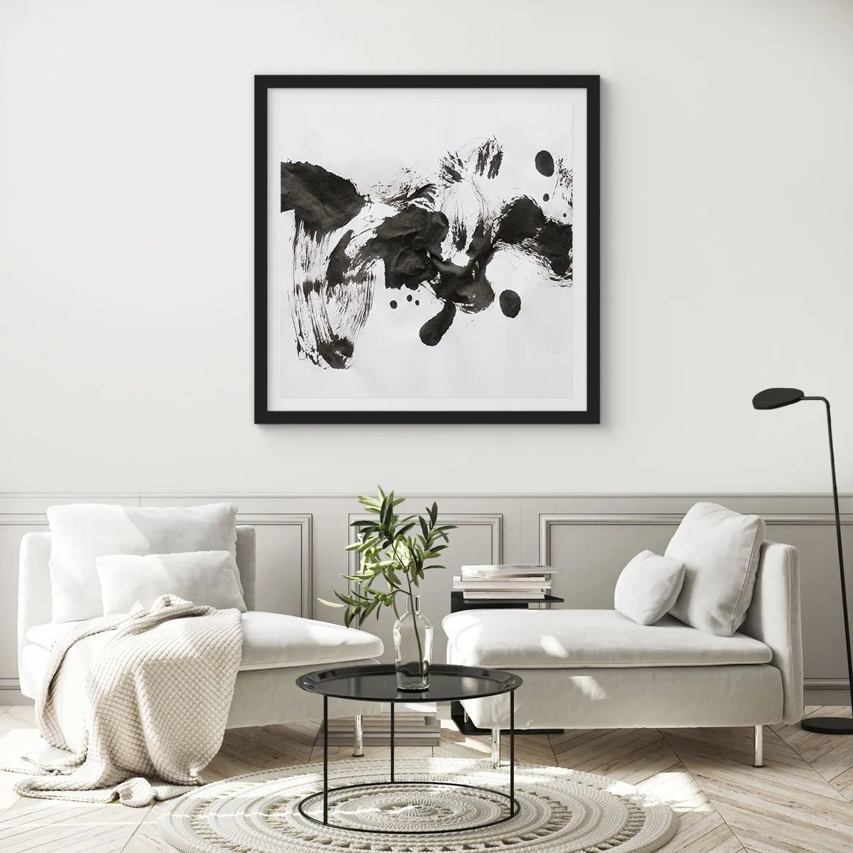 Plakát v černém rámu - Metoda v šílenství? - 60x60 cm