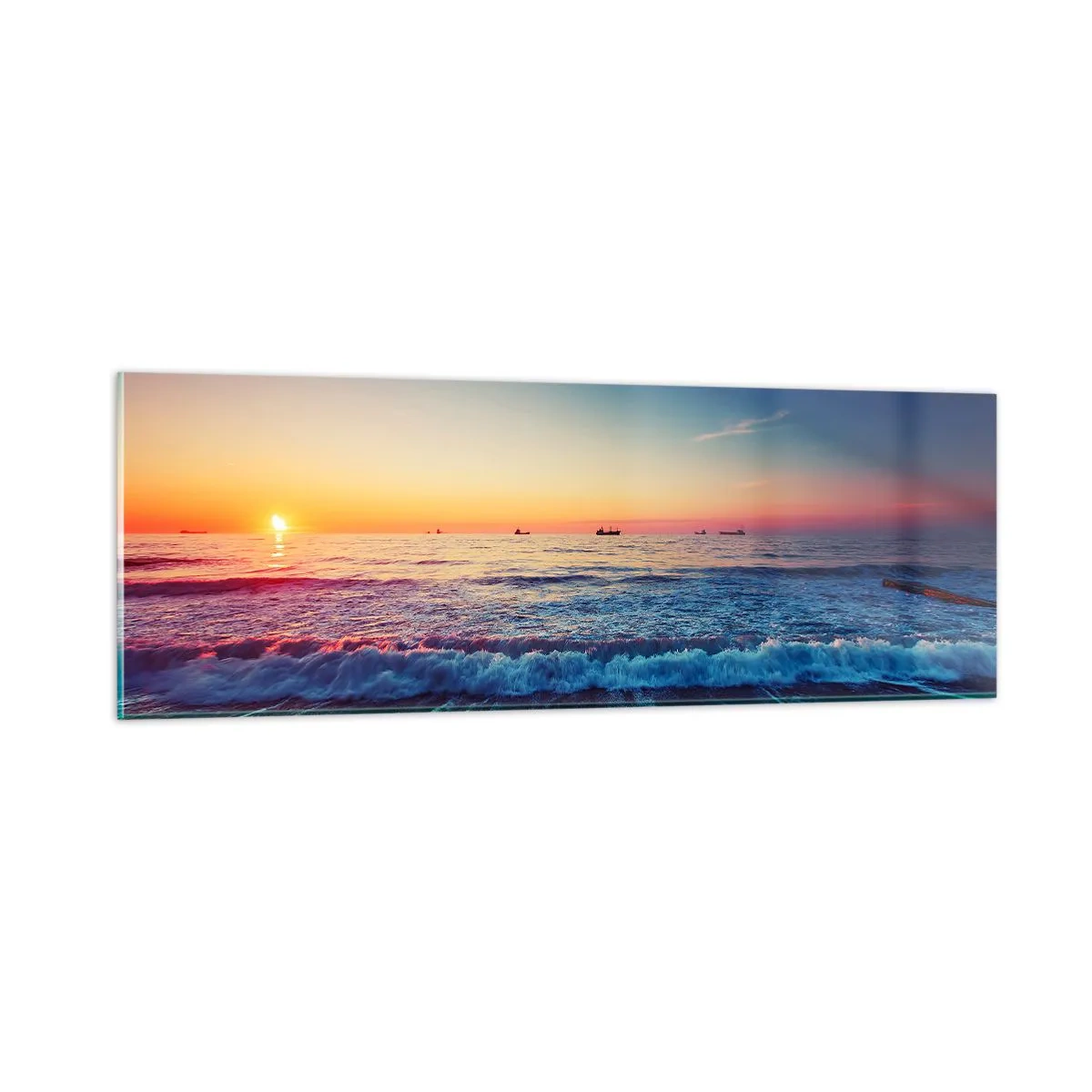 Obraz na skle - Co je za obzorem? - 90x30 cm