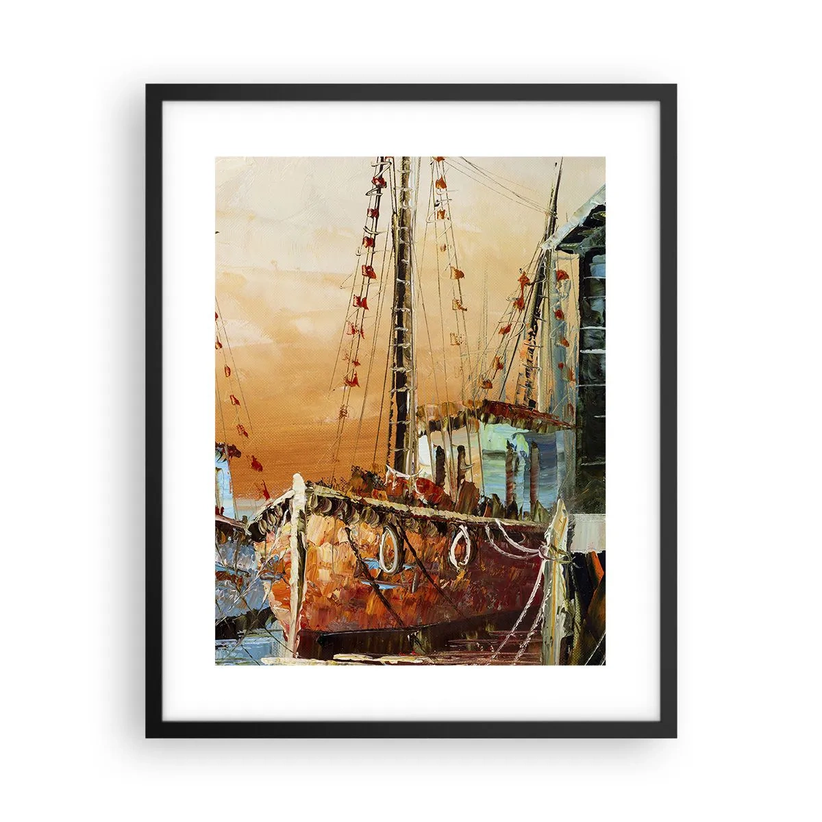 Plakát v černém rámu - Klidný návrat - 40x50 cm