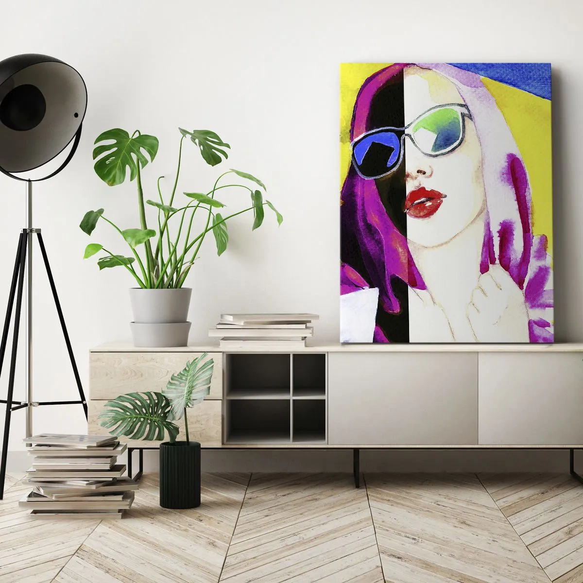 Obraz na plátně - Nejsem bílá a nejsem černá - 55x100 cm