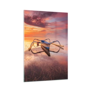 Obraz na skle - Klid tropického večera - 70x100 cm