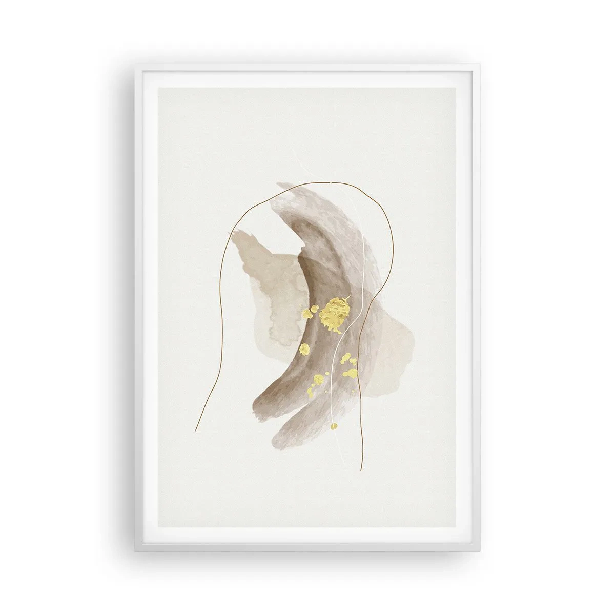 Plakát v bílém rámu - Vesmírná bytost - 70x100 cm