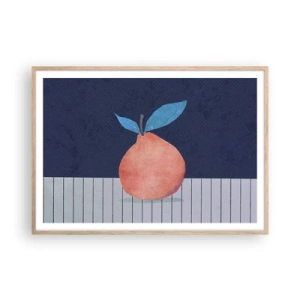 Plakát v rámu světlý dub - Konvexita a rovina - 100x70 cm