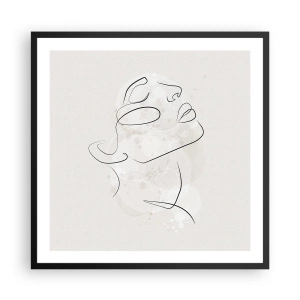 Plakát v černém rámu - Náčrt snu - 60x60 cm