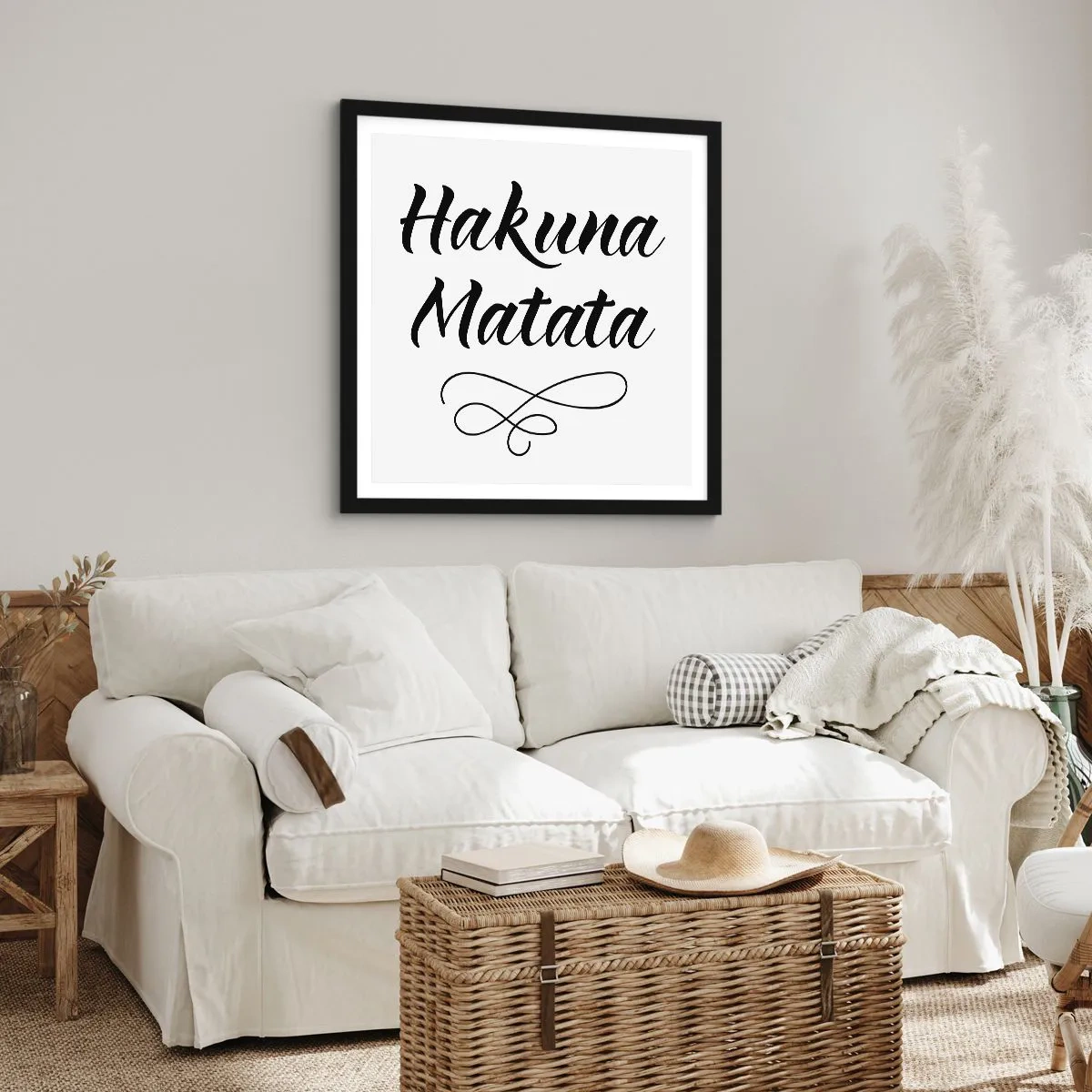 Plakát v černém rámu - Nejlepší rada - 60x60 cm