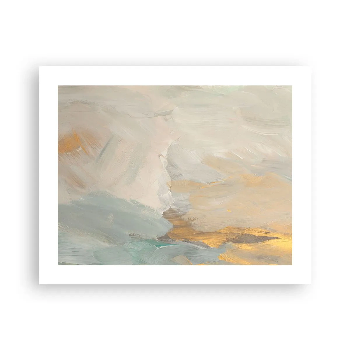Plakát - Abstrakce – krajina něhy - 50x40 cm