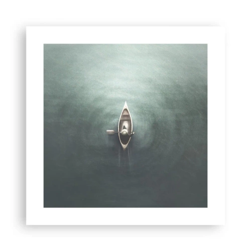 Plakát - Přes měsíční jezero - 40x40 cm