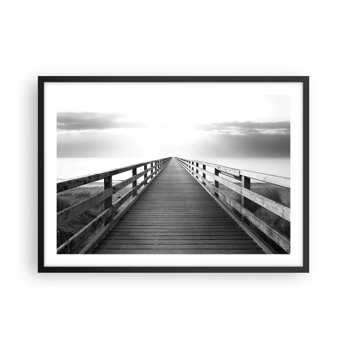 Plakát v černém rámu - Do dálky… - 70x50 cm