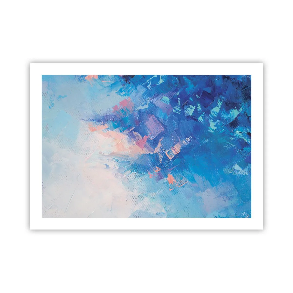 Plakát - Zimní abstrakce - 70x50 cm