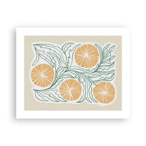 Plakát - Etnický s abstraktním nádechem - 50x40 cm