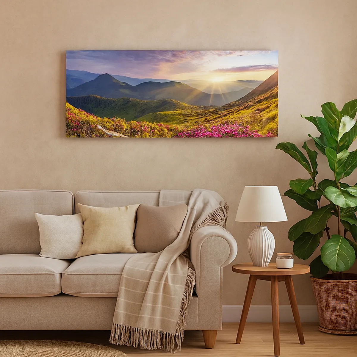 Obraz na plátně - Svěžest horského rána - 30x30 cm