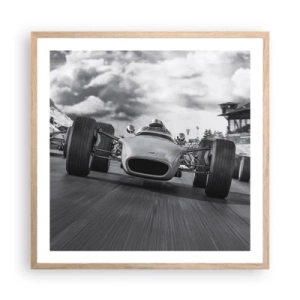 Plakát v rámu světlý dub - Tohle je síla! - 60x60 cm