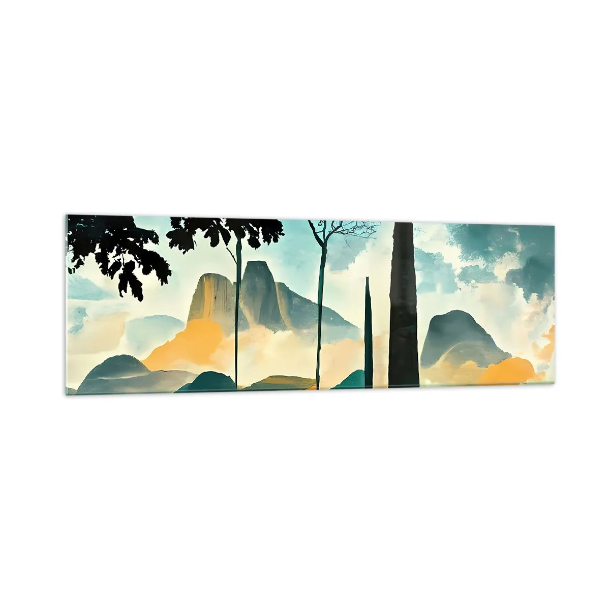 Obraz na skle - Výš a výš - 160x50 cm