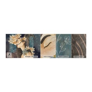 Vzor Fototapety Premium Sand - Pohádka o princezně s liliemi - Abstrakce, Žena, Květiny - 100x30 cm