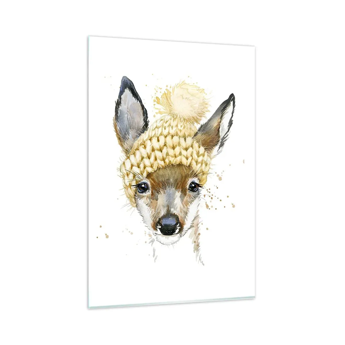 Obraz na skle - V zimě ve sněžném lese - 80x120 cm