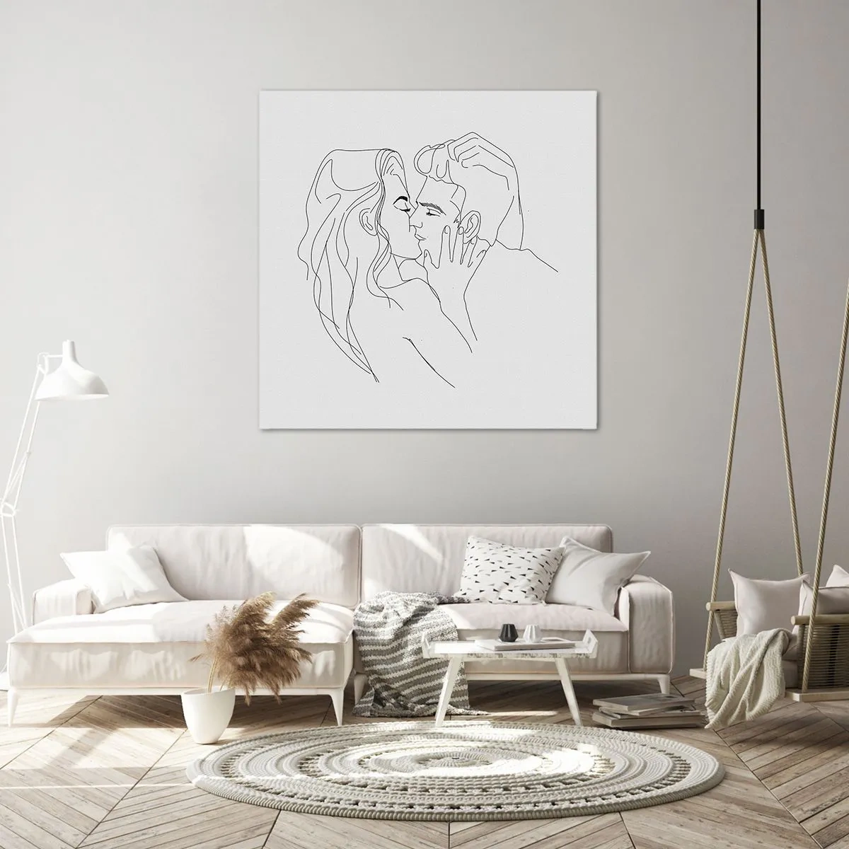 Obraz na plátně - Jedním tahem - 70x70 cm