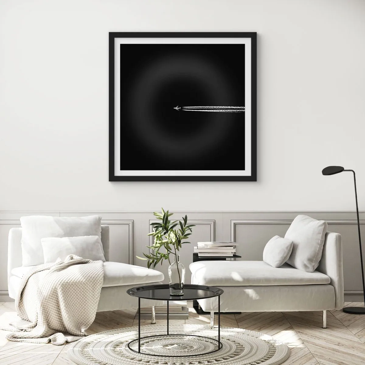 Plakát v černém rámu - Do jiné dimenze - 30x30 cm