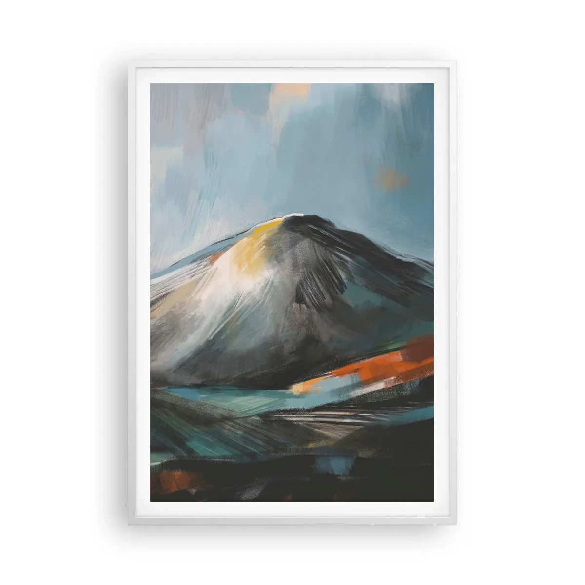 Plakát v bílém rámu - Syrové i krásné - 70x100 cm