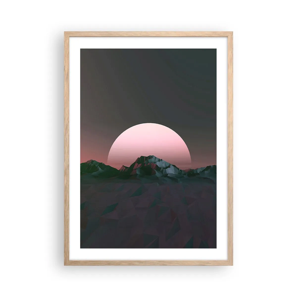 Plakát v rámu světlý dub - V sousední galaxii - 50x70 cm