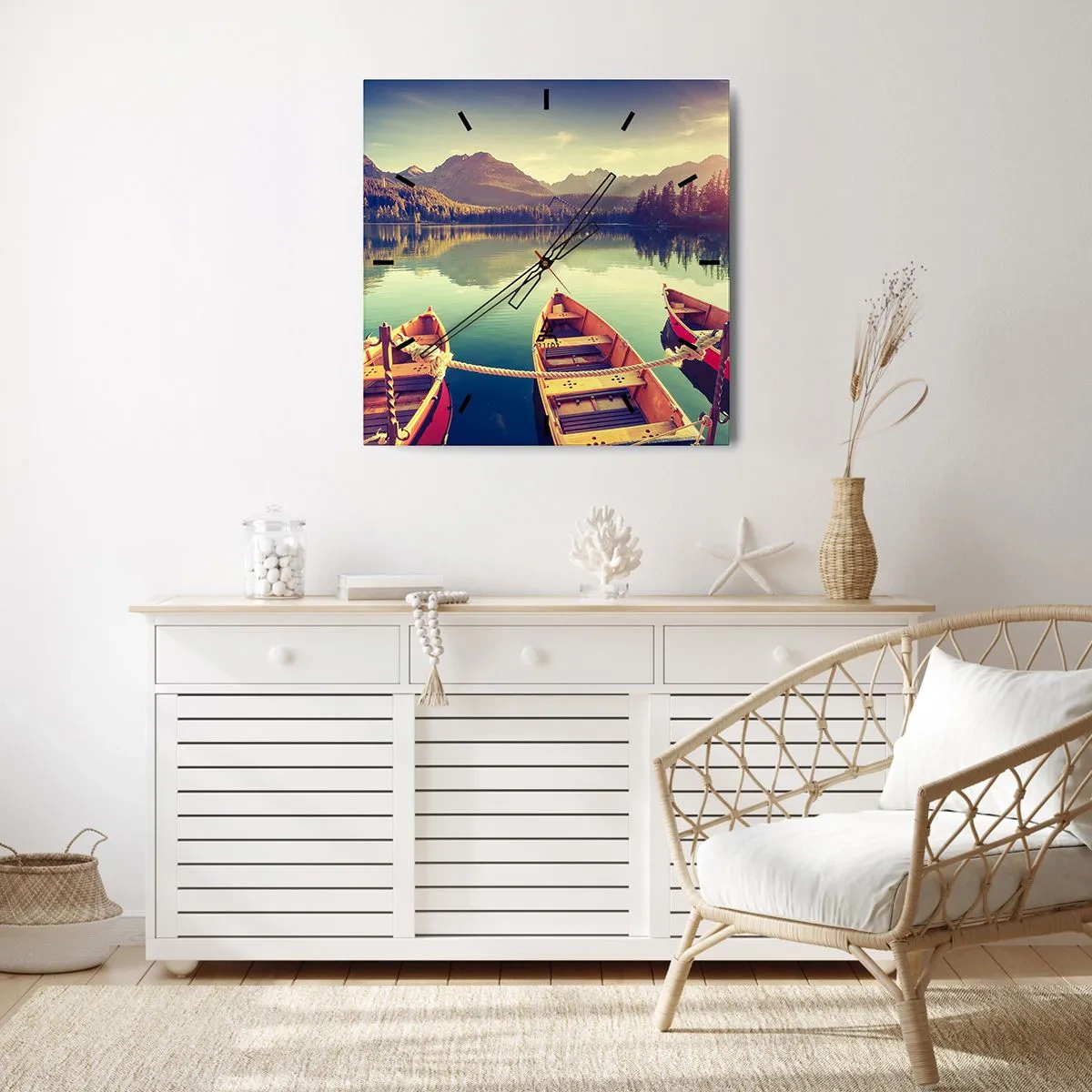 Nástěnné hodiny - Žít podle jejich zákonů - 40x40 cm