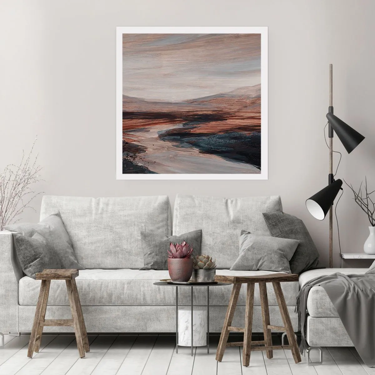 Plakát -  Klidné údolí - 30x30 cm