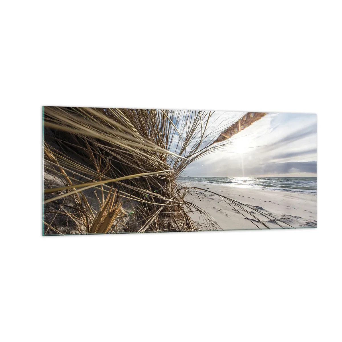 Obraz na skle - Setkání živlů - 100x40 cm