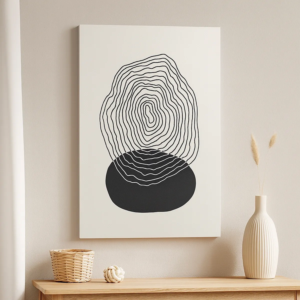 Obraz na plátně - Trvání a kmitání - 50x70 cm