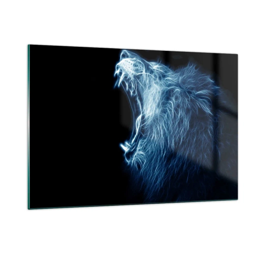 Obraz na skle - Ohnivý hněv krále - 120x80 cm