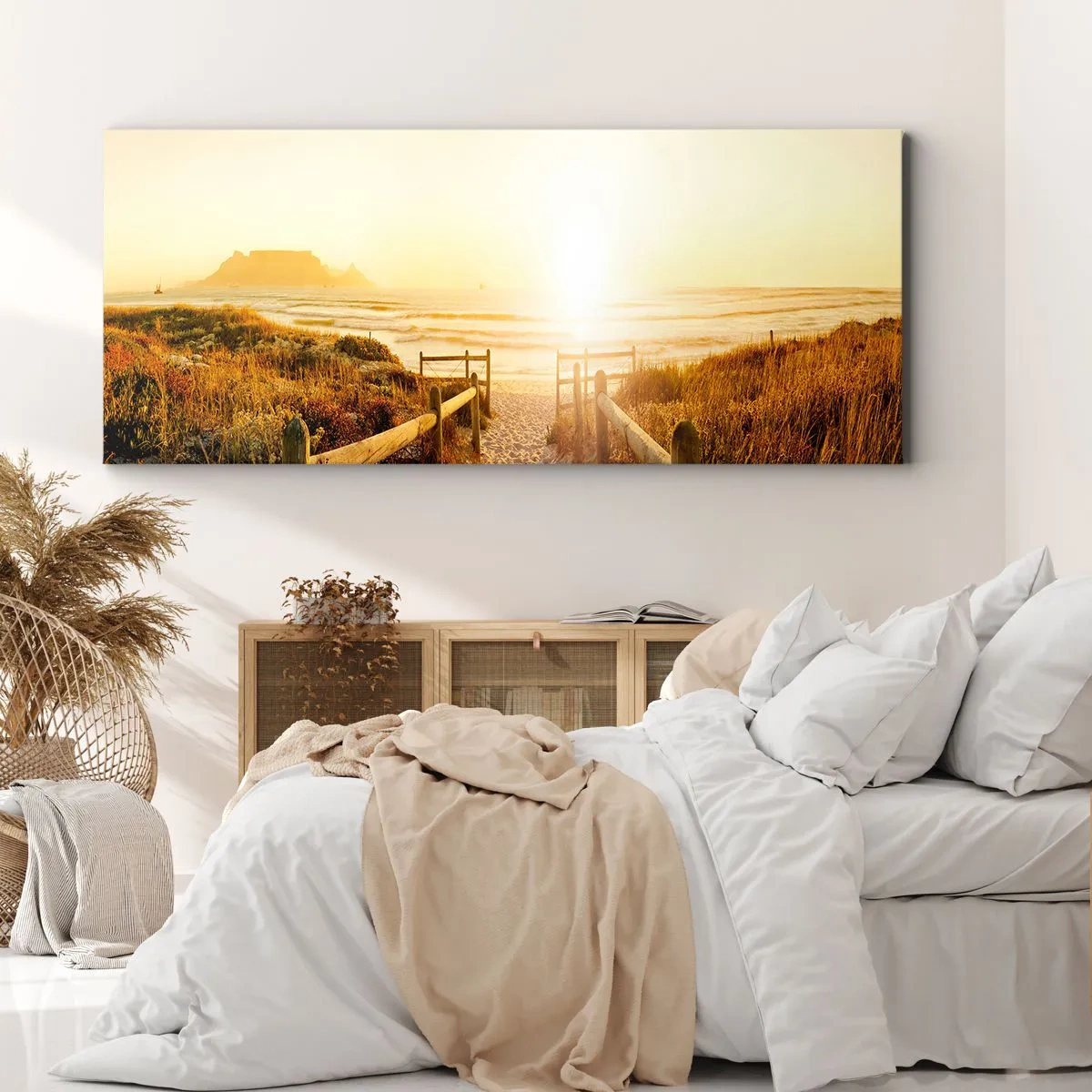 Obraz na plátně - Dunami směrem ke slunci - 100x40 cm