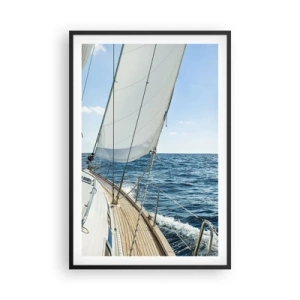 Plakát v černém rámu - Ahoj, dobrodružství - 61x91 cm