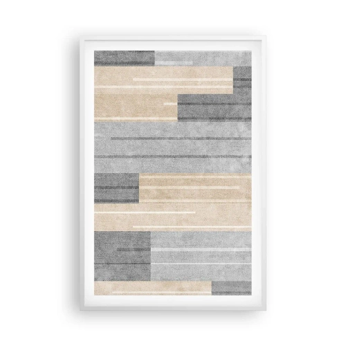 Plakát v bílém rámu - Kompozice: drž se - 61x91 cm