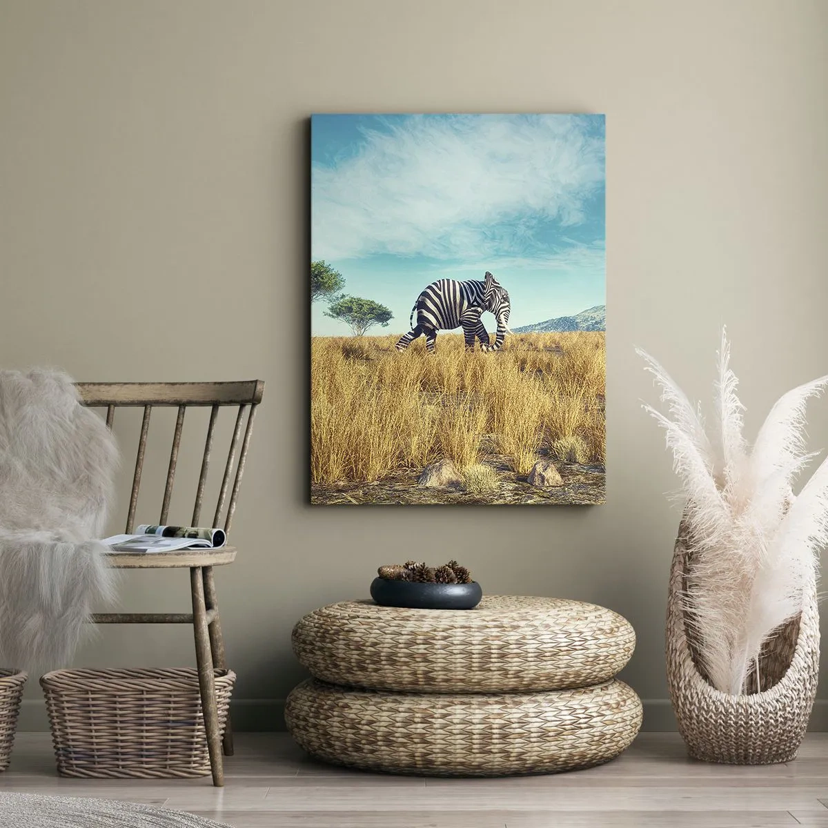 Obraz na plátně - Šedá už není v módě - 50x70 cm