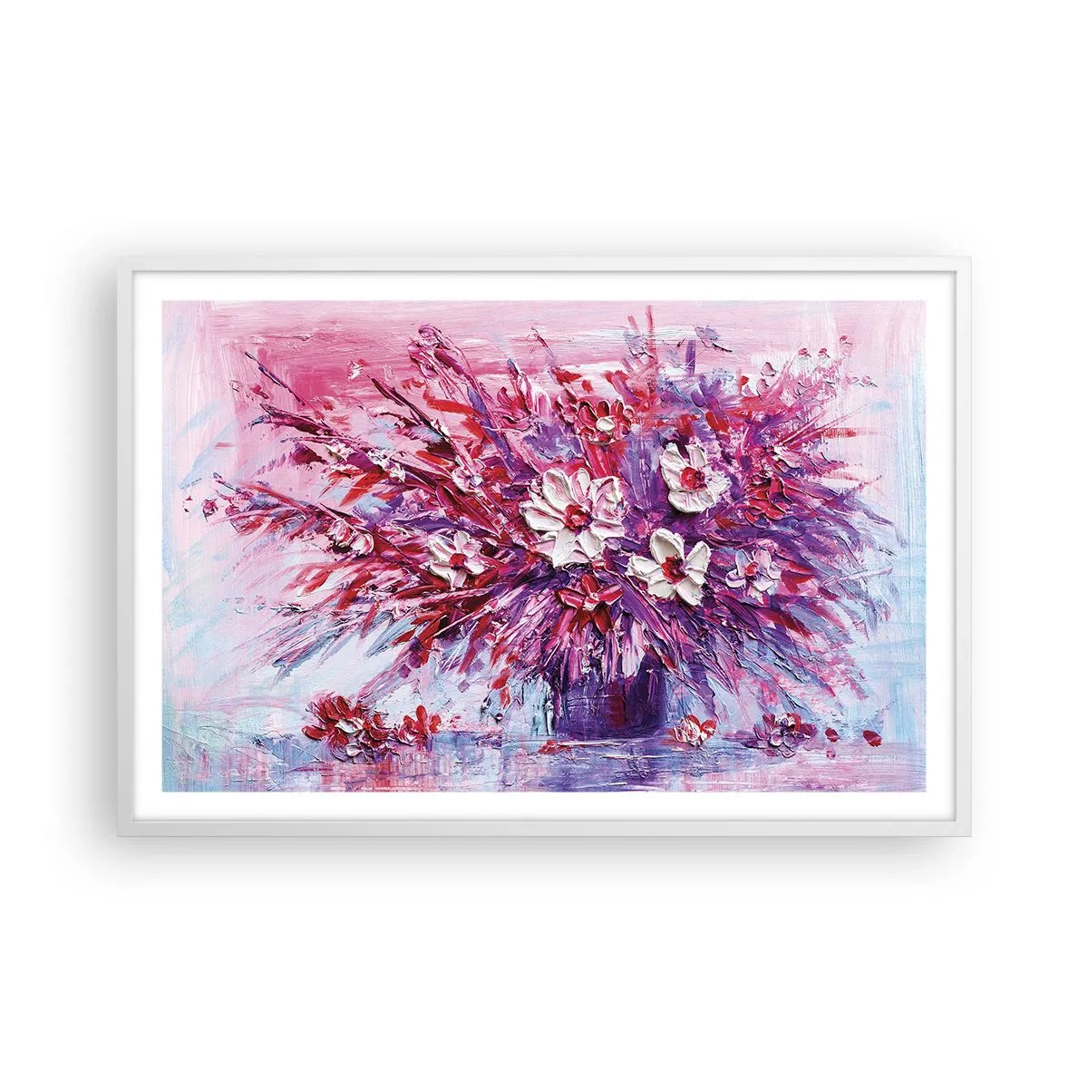 Plakát v bílém rámu - Nevinnost a vášeň  - 91x61 cm