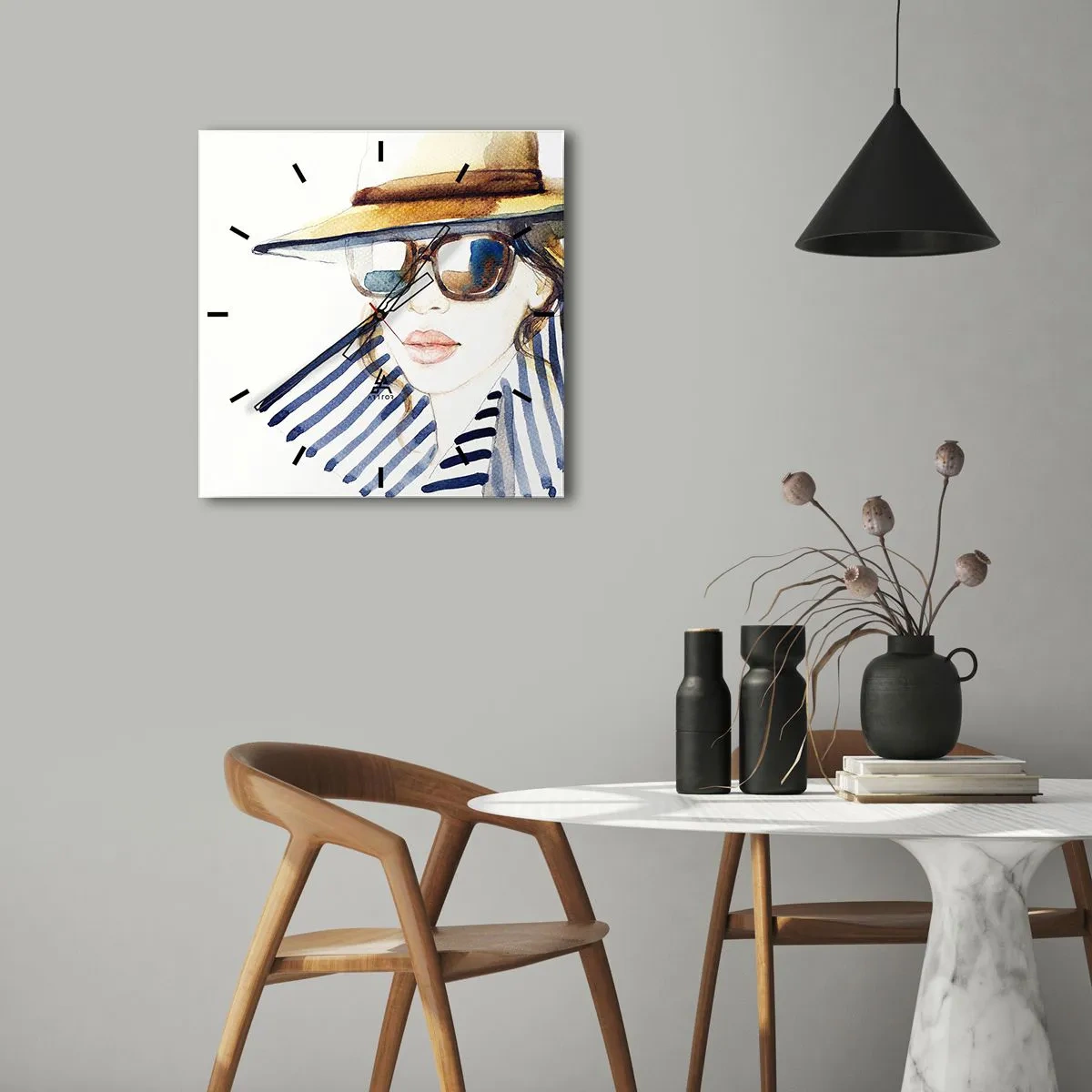 Nástěnné hodiny - Florida vítá! - 40x40 cm