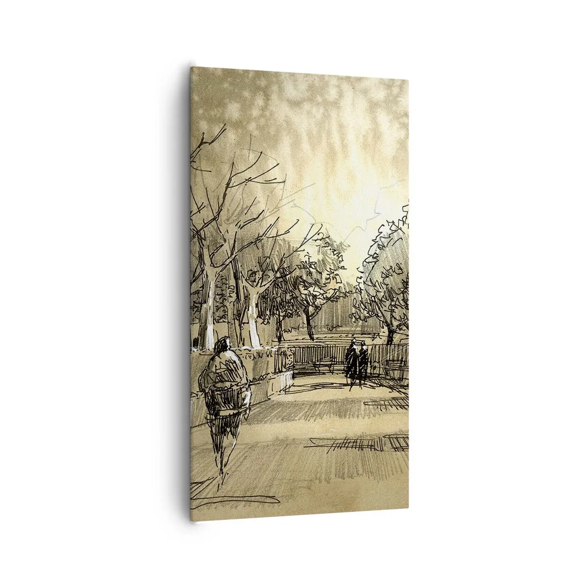 Obraz na plátně - Pírkem zastavený okamžik - 65x120 cm