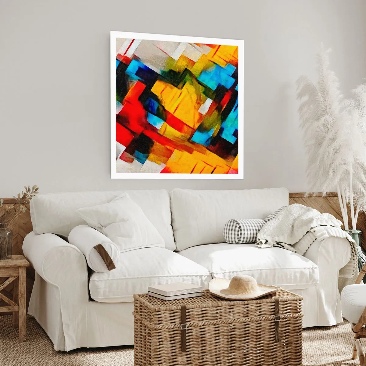 Plakát - Vícebarevné vrstvy - 60x60 cm