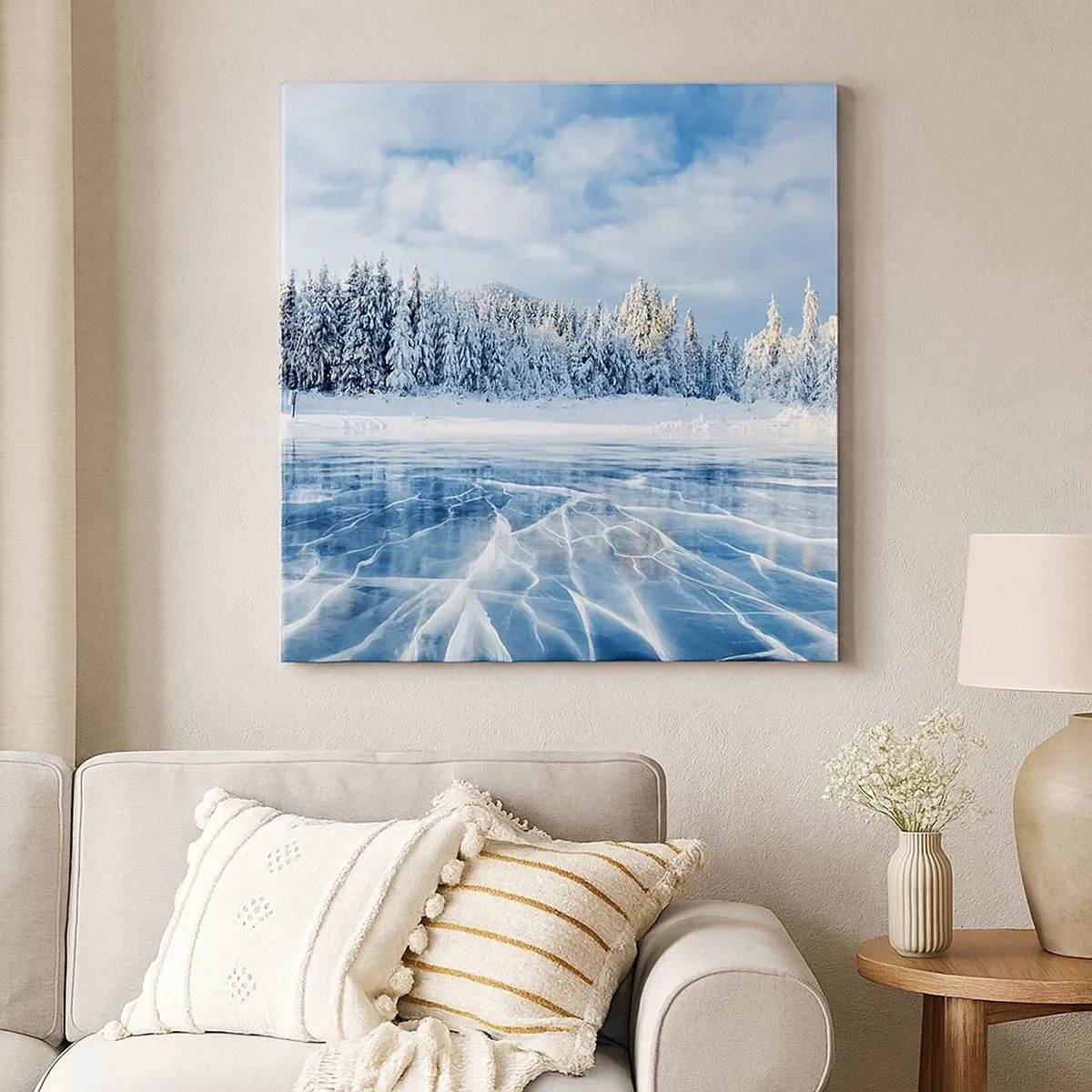 Obraz na plátně - Oslnivý a krystalický pohled - 30x30 cm