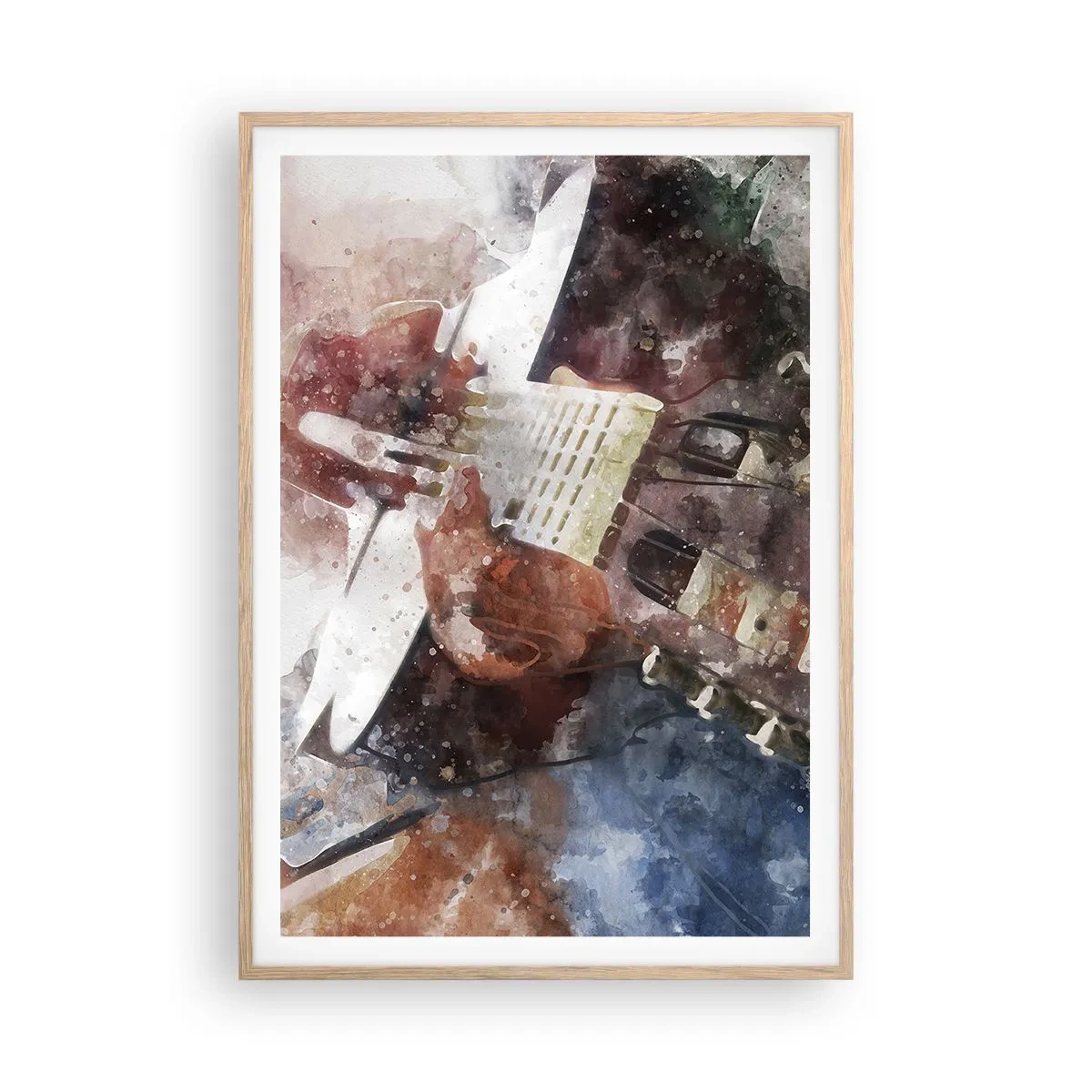 Plakát v rámu světlý dub - Co si o tom myslíš? - 70x100 cm